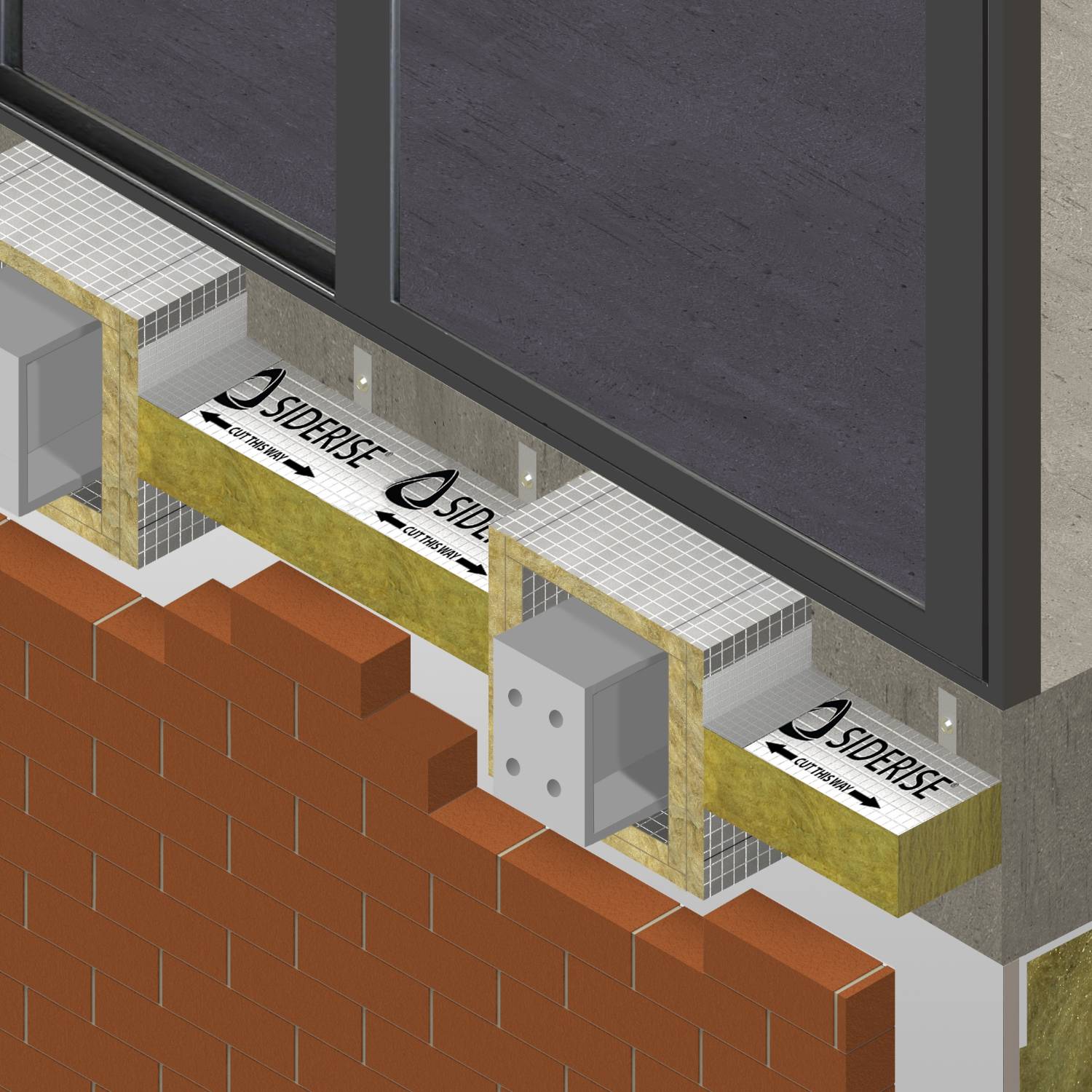 Siderise BB-FB Balcony Bracket Fireboard | Siderise Group | NBS BIM Library