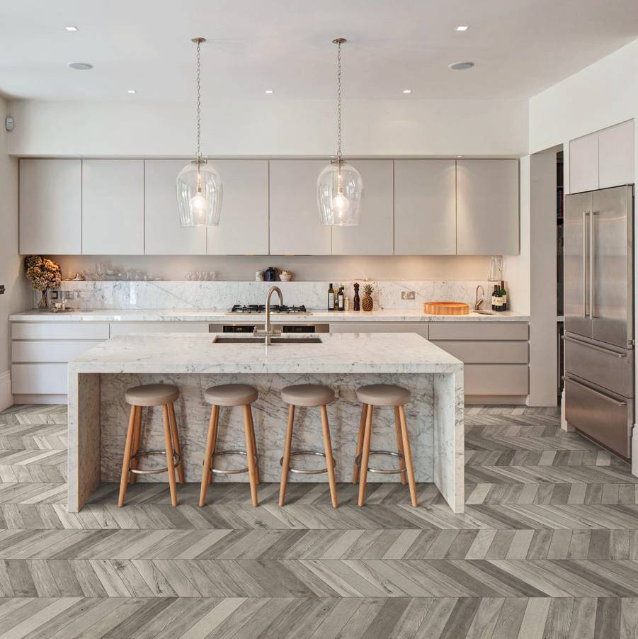 Chev Wood - Wood-Effect Porcelain Tile Collection