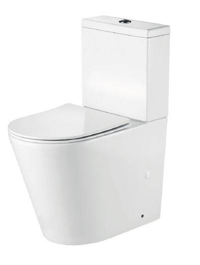 Layla Smooth Close Coupled WC Pan Comfort Height Closed Back