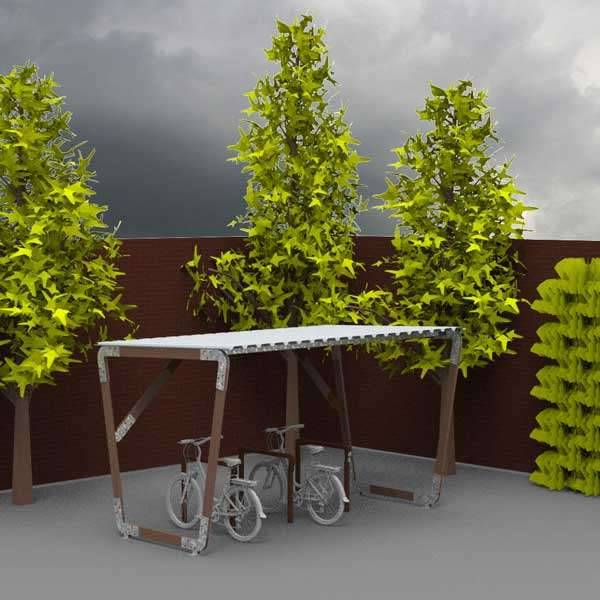 FalcoInfinity Circular Cycle Shelter - Sustainable Cycle Shelter
