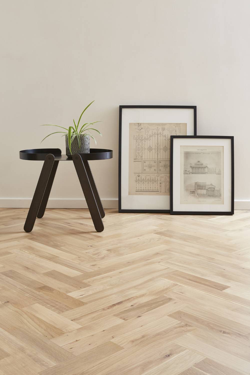 14 mm Twin herringbone prefinished solid hardwood flooring