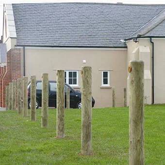 Timber Bollards - Barriers and Parking Control
