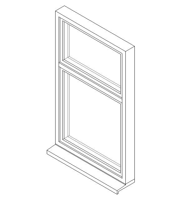 Single Window System with a Fixed Light and Opening Transom