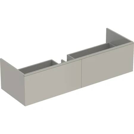 Geberit Xeno² Cabinet For Washbasin Made Of Solid Surface Material, With Two Drawers - Cabinet