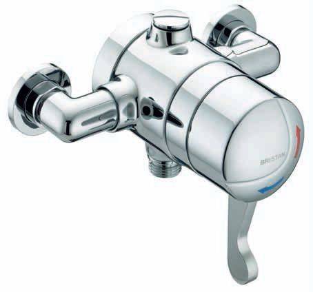 OP TS1503 EL C Opac Exposed Shower Valve with Lever Handle