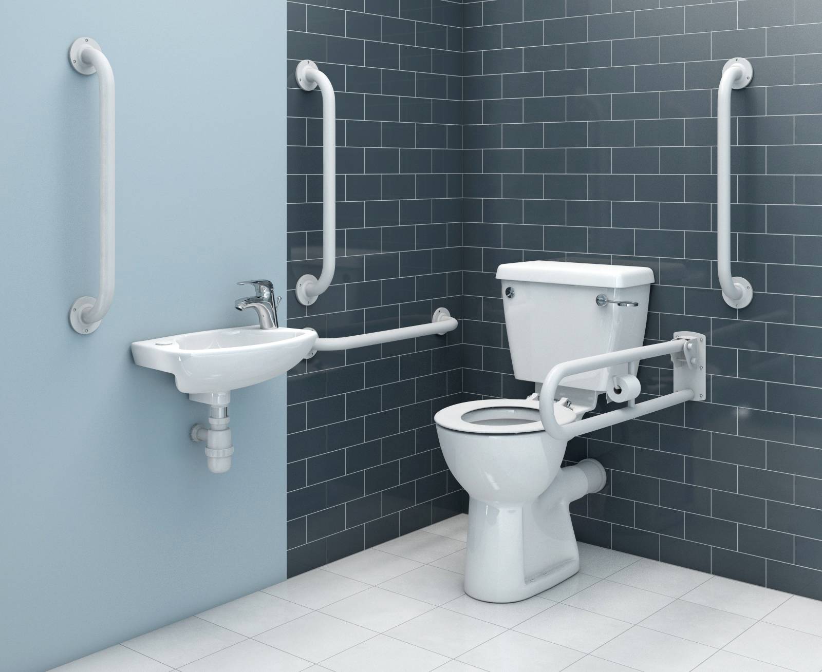 Atlas Close Coupled Doc M Pack - Accessible WC Equipment Package