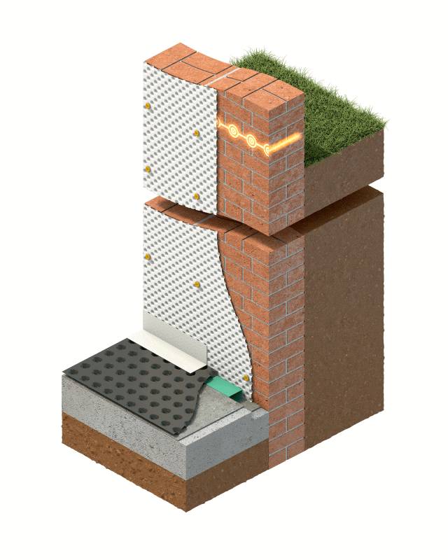 Safeguard Basement System 4 – Dual Layer Waterproofing System for the Refurbishment of an Existing Basement 