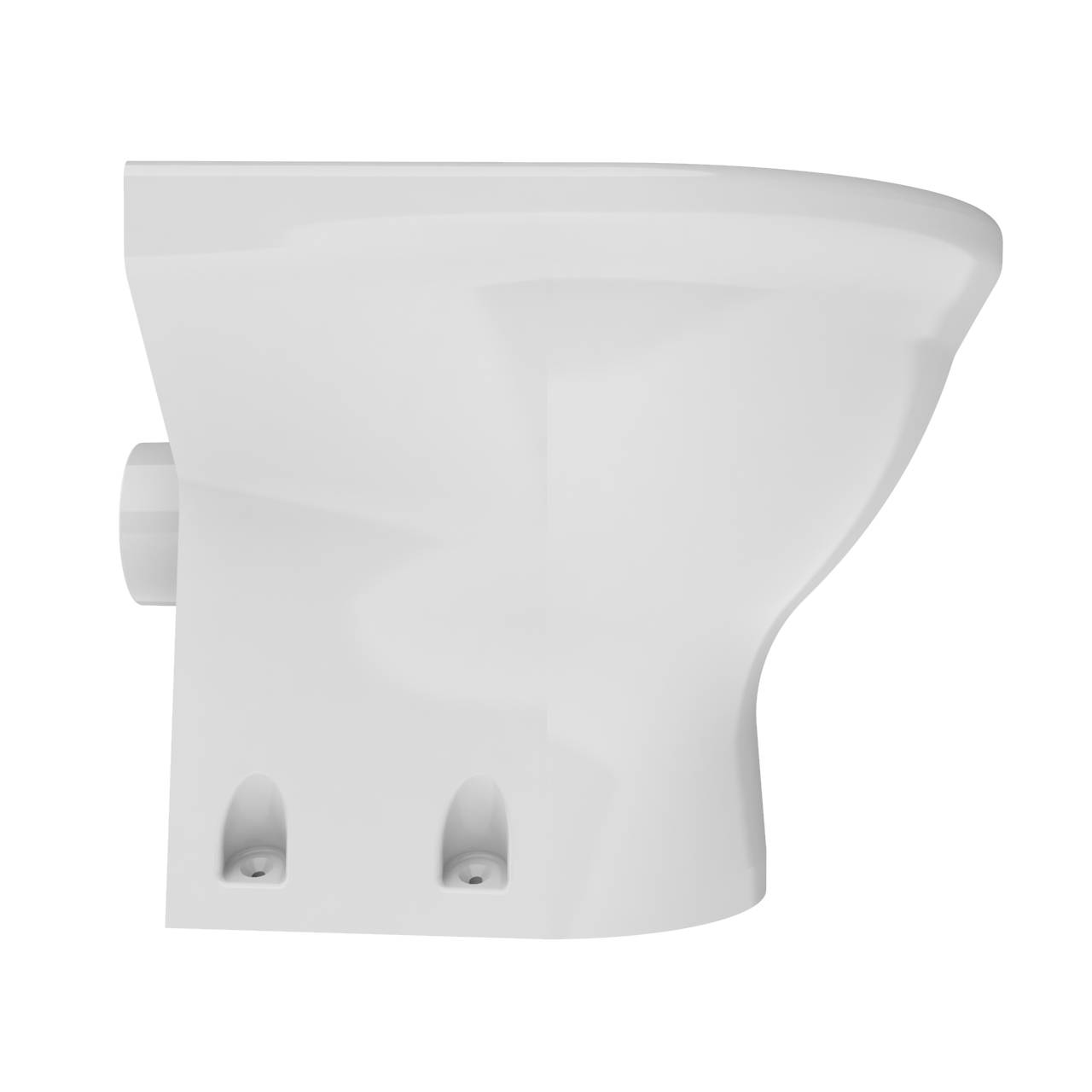 Dudley Resan Standard Height WC Pan - Floor Fixed - Grey Seat [V2] 