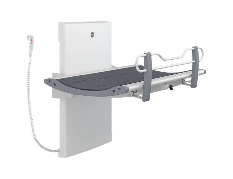 Adjustable height, shower change table SCT 3500 with Pressure Sensitive Stop for Changing Places