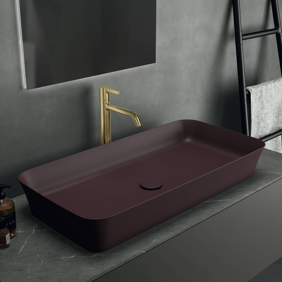 Ideal Standard Ipalyss 80 cm Rectangular Vessel Washbasin Without Overflow