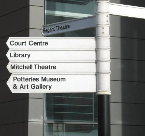  Cast Aluminium Directional Finger Arm Sign