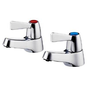 Alterna 21 1/2" Basin Mounted Lever Action Pillar Taps