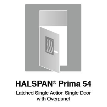 HALSPAN® Prima 54 mm Internal Fire Rated Door Blank - Latched Single Acting Single Doors With Overpanel