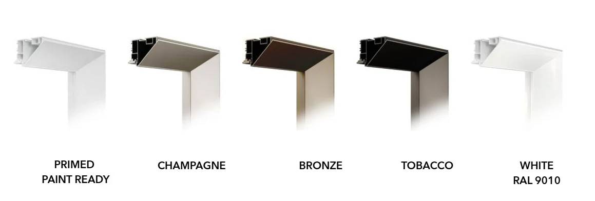 ECLISSE 40 Hinged Aluminium Framed Glass - Door