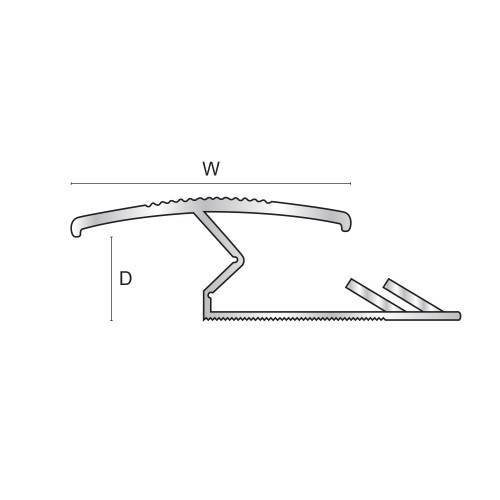 Aluminium Z-Bar Carpet Lock & Z-Bar Pro - Transition