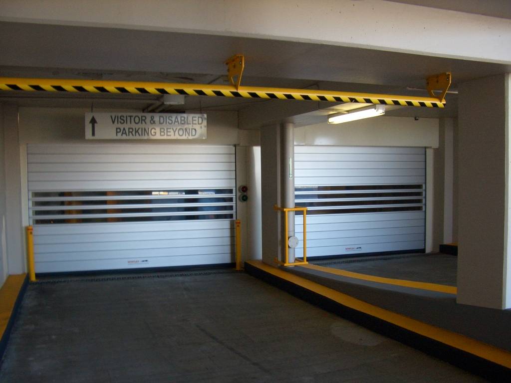 Efaflex High speed security carpark door - High speed security carpark door.