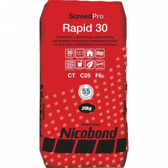 Nicobond ScreedPro Rapid 30 - Smoothing Compound