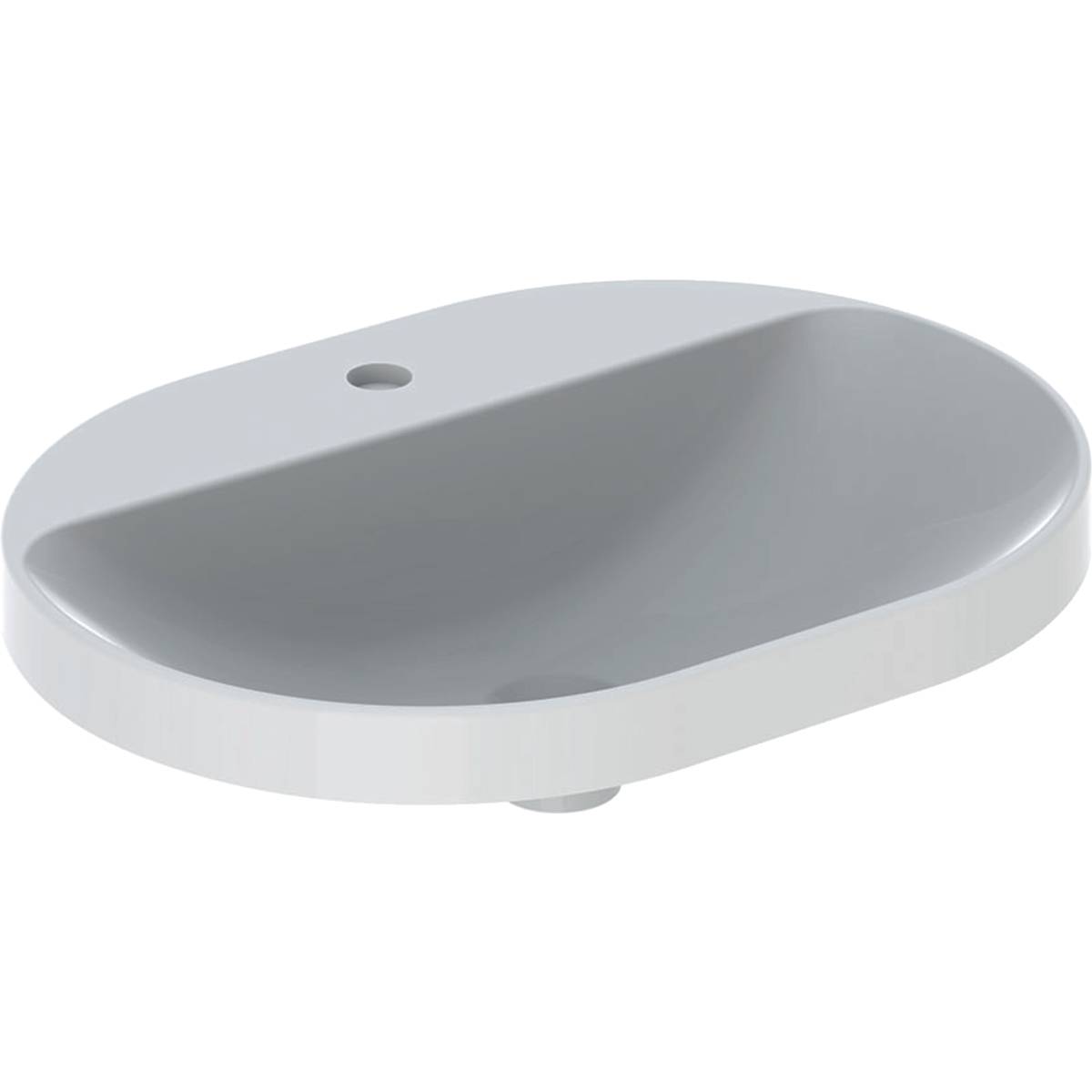 VariForm Countertop Washbasin, Elliptic, with Tap Hole Bench