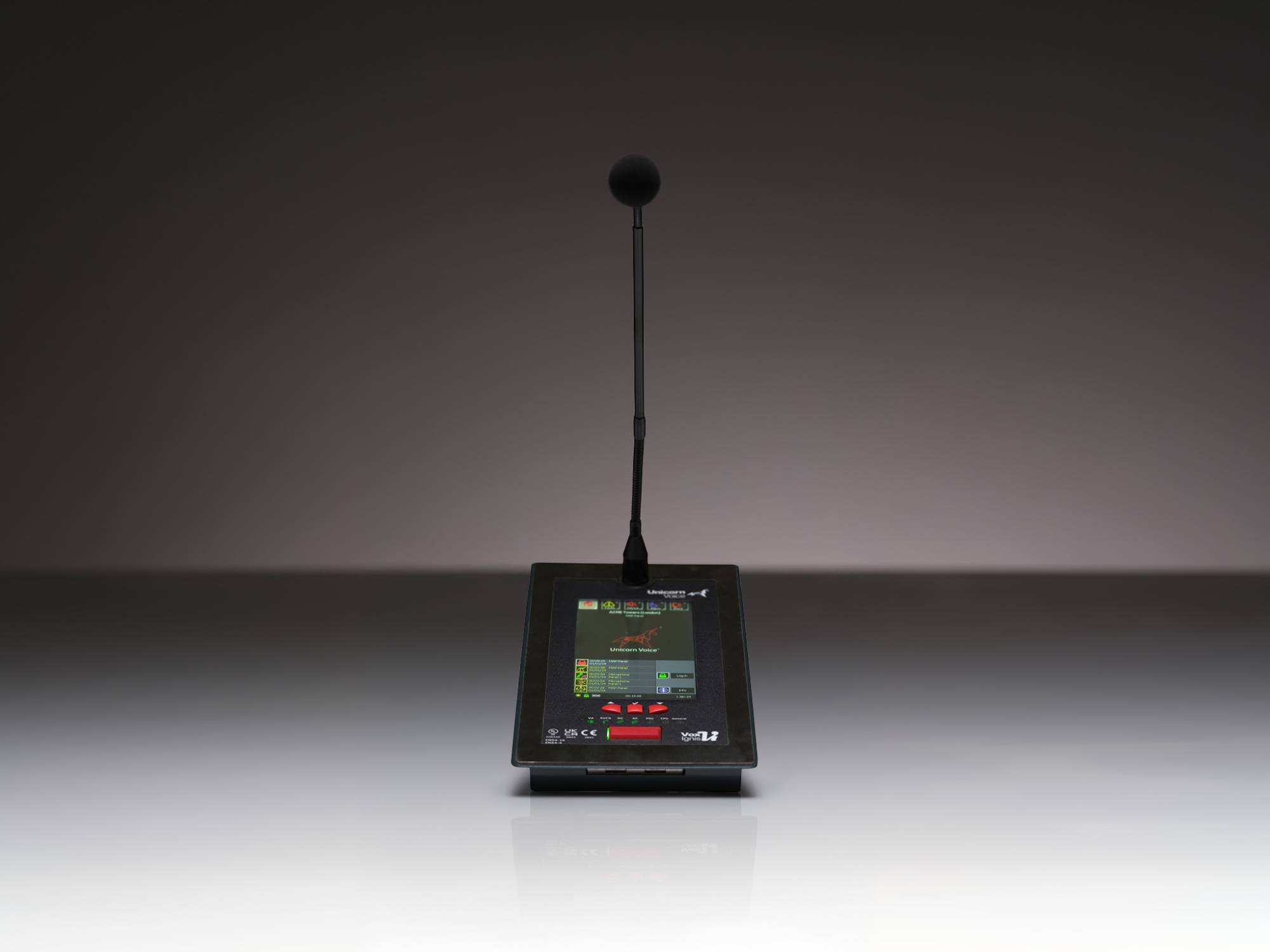 Unicorn Voice Desk Microphone - Voice Alarm Emergency Microphone