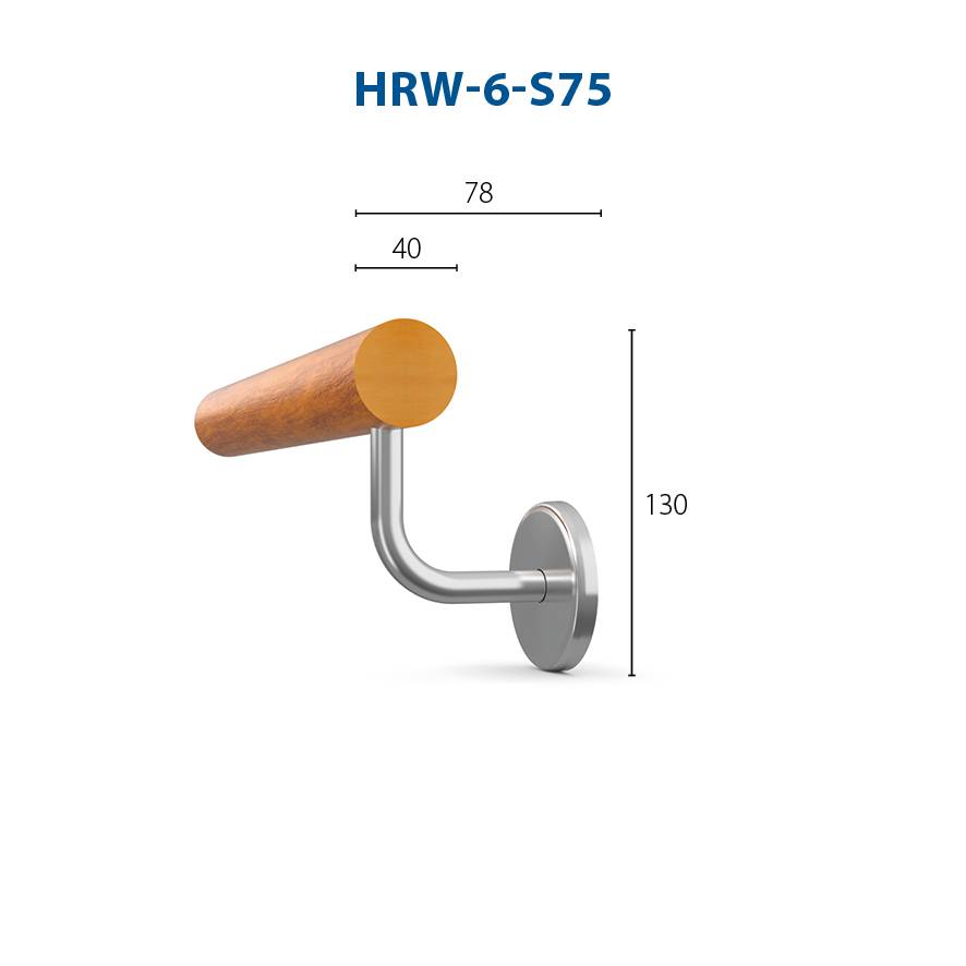 CS Acrovyn® HRW-6 Timber Handrails