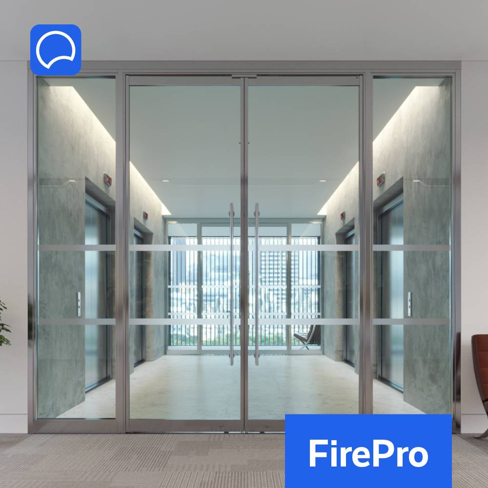 FirePro Ei90 Single Glazed Partition System And Doorset