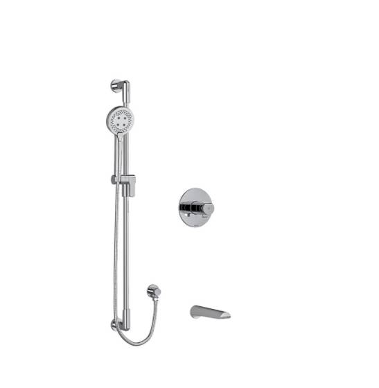 Parabola Shower Kit With Bath Spout 2 Way Thermostatic Valve  - Shower