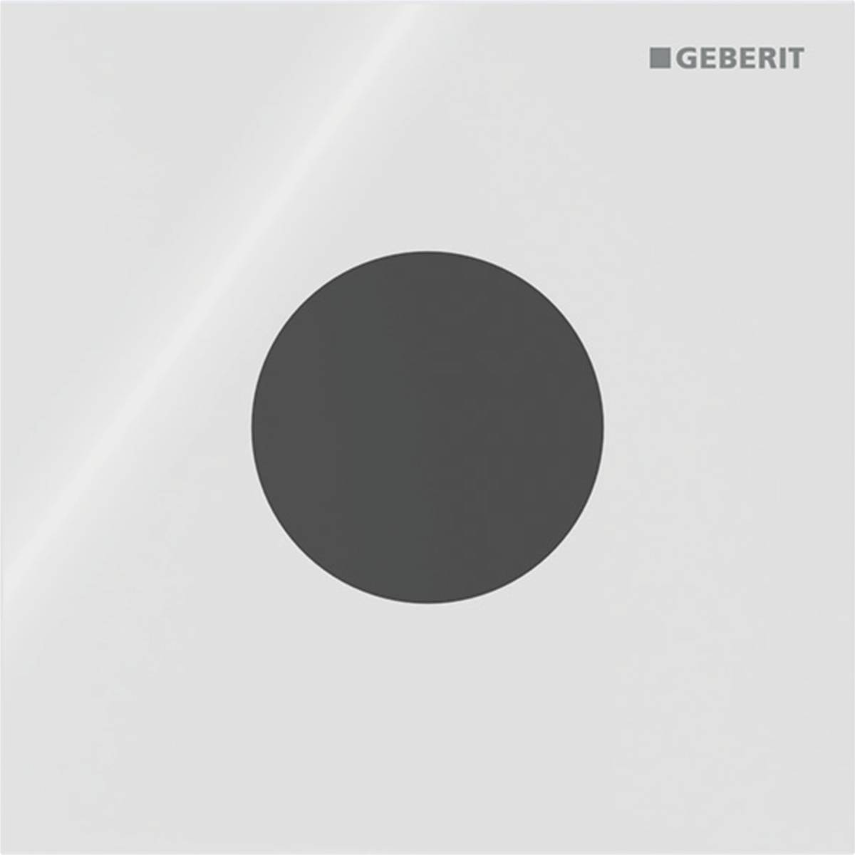 Geberit urinal flush control with electronic flush actuation, mains operation, Type 40 cover plate, round