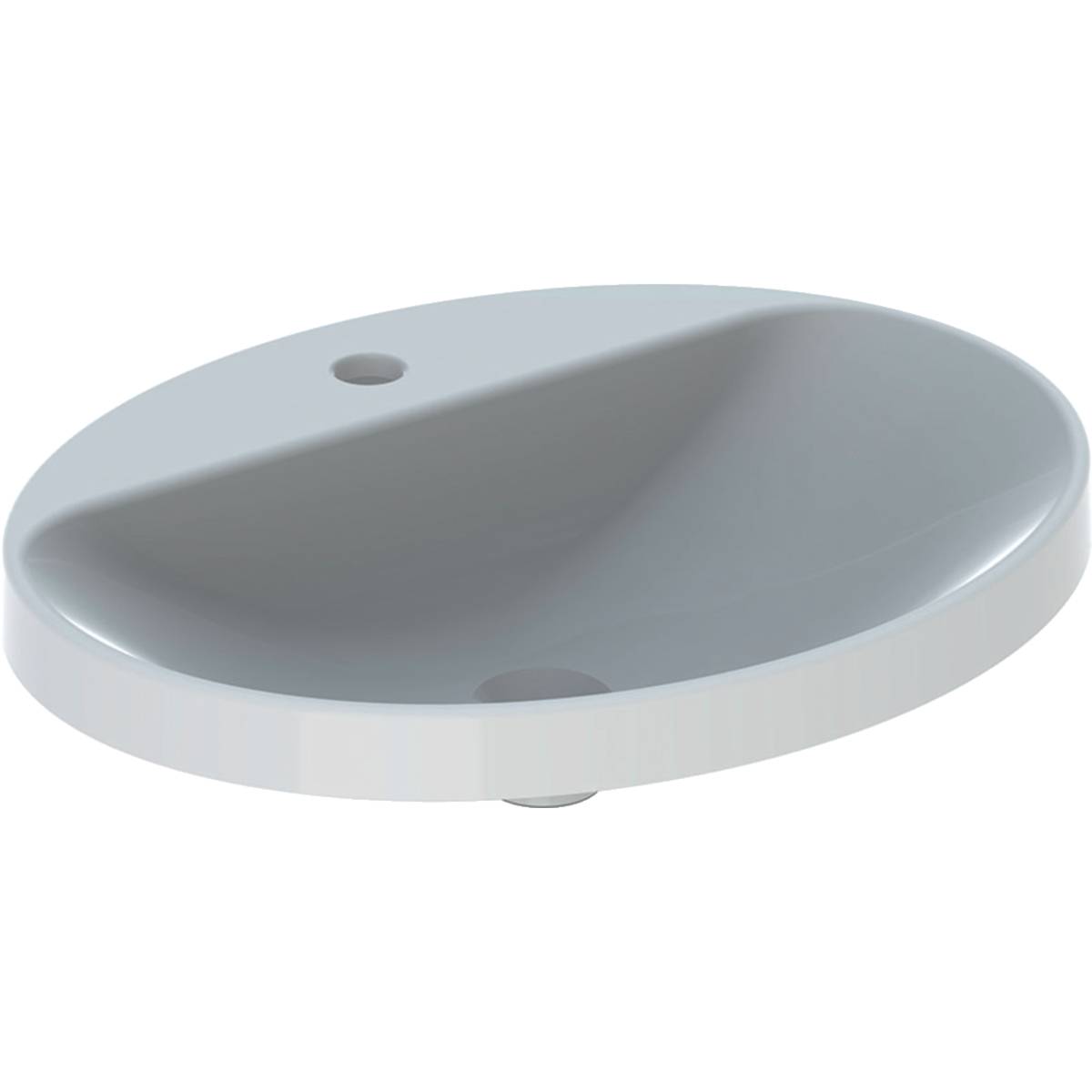 VariForm Countertop Washbasin, Oval, with Tap Hole Bench