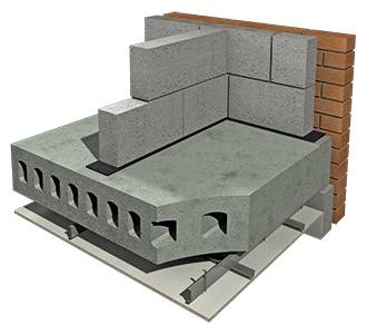 Acoustic Isolation - Isocheck Re-Mat Isolating Strip - Masonry wall isolation strip