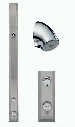 Timed Flow Shower Panel with VR Heads