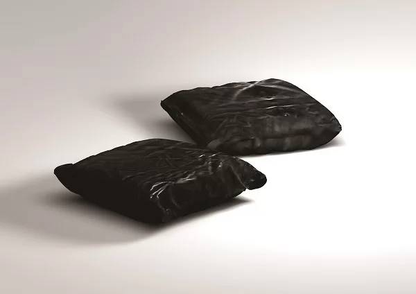 MP563 Black Polythene Enclosed Glass Wool Ceiling Pad - Thermal Ceiling Pad