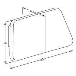 Backrest, fixed height VALUE lV R1661000112