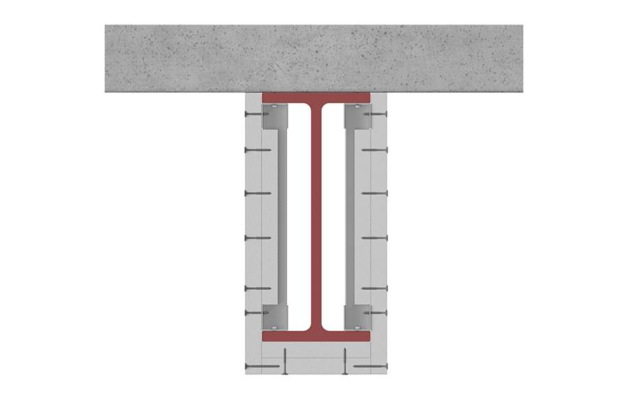 3 Sided Beam Protection up to 2000 mm Deep. Board To Framed Casing Fix – ST VLUX-016S