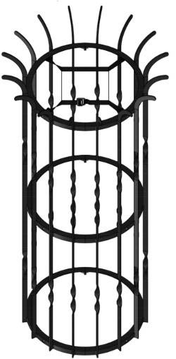 Vertical Steel Tree Guards - 'The Lakes' Range