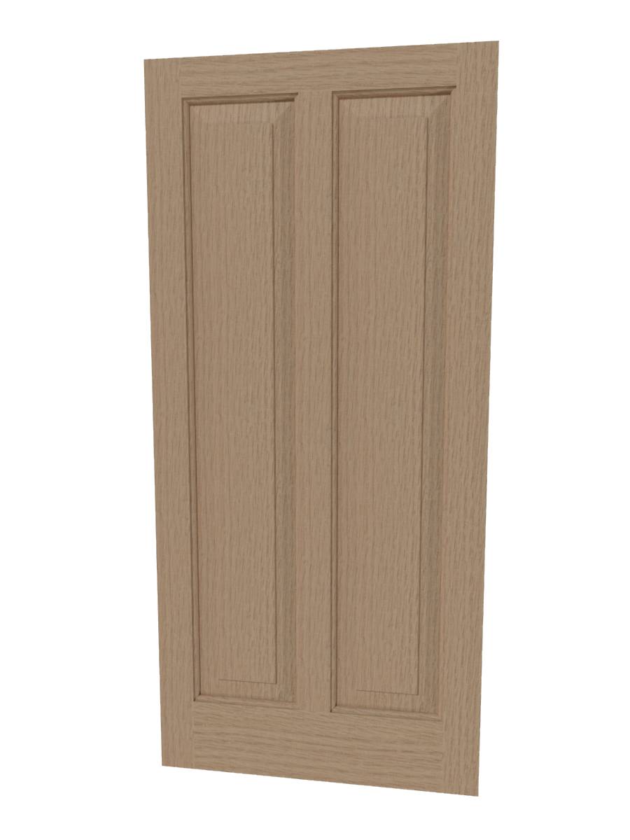 Traditional 2 Panel Door - Solid Timber Door