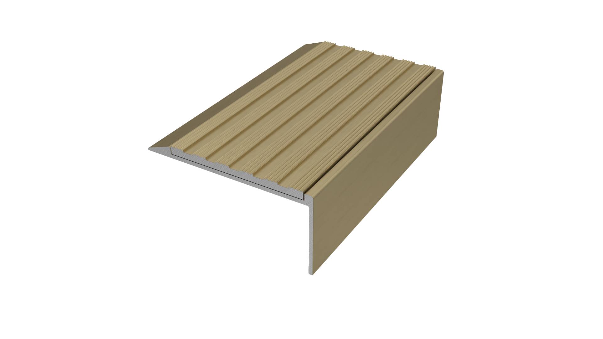 Designer Collection Stair Nosings - Aluminium Bronze Finish Nosing