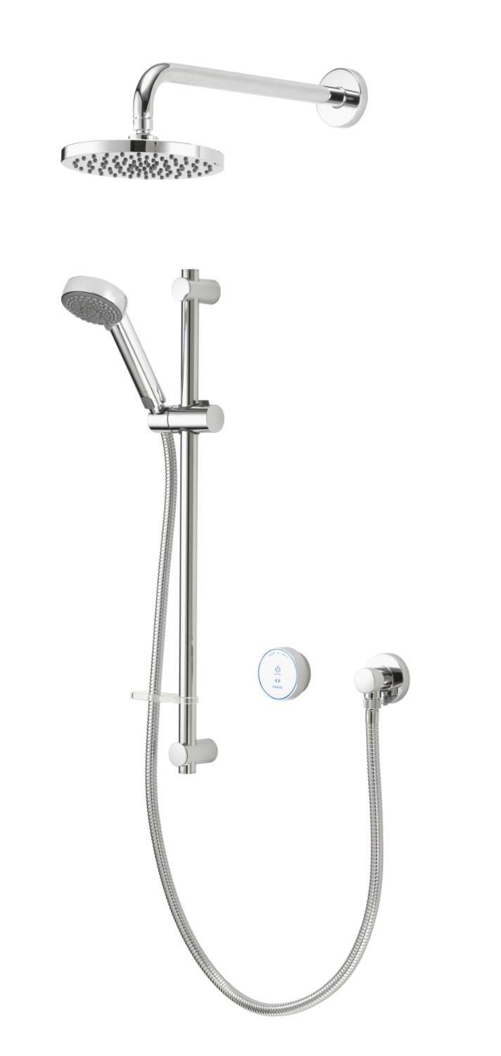 Quartz Blue Smart Divert Concealed Shower Adjustable With Wall Fixed Head