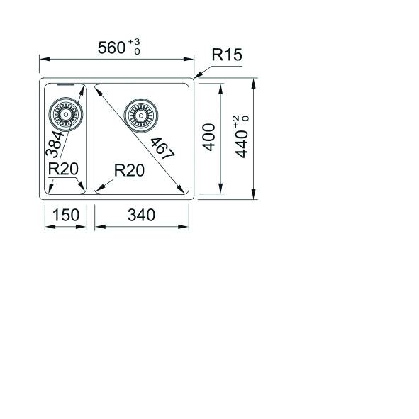 Franke Maris MRG Undermount 1.5 Bowl - Kitchen Sink