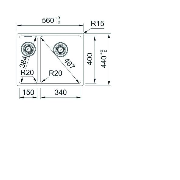Franke Maris MRG Undermount 1.5 Bowl - Kitchen Sink