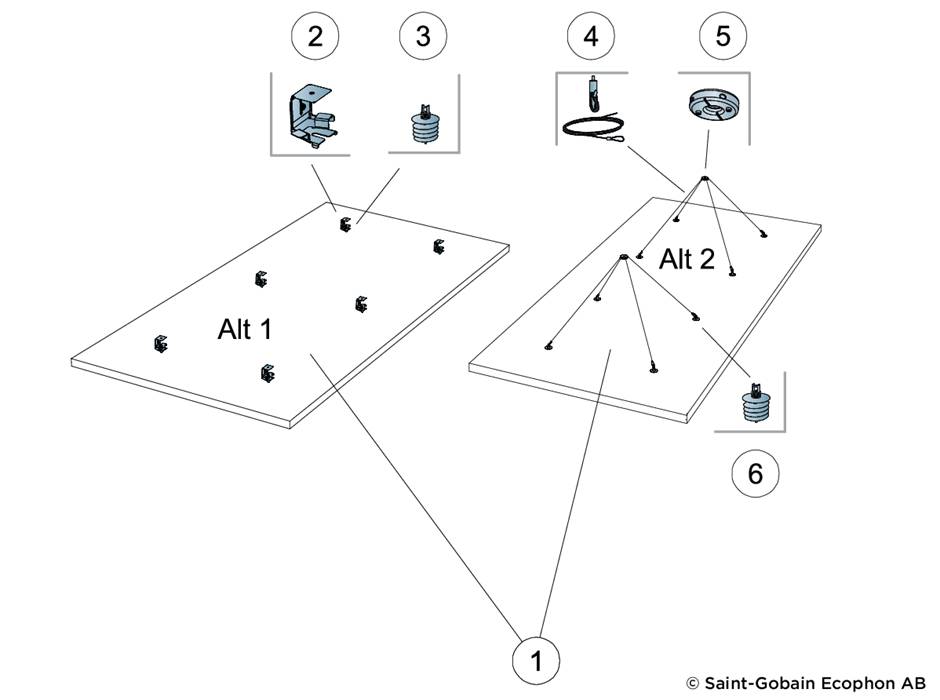 Solo™ Rectangle acoustic raft - Acoustic raft