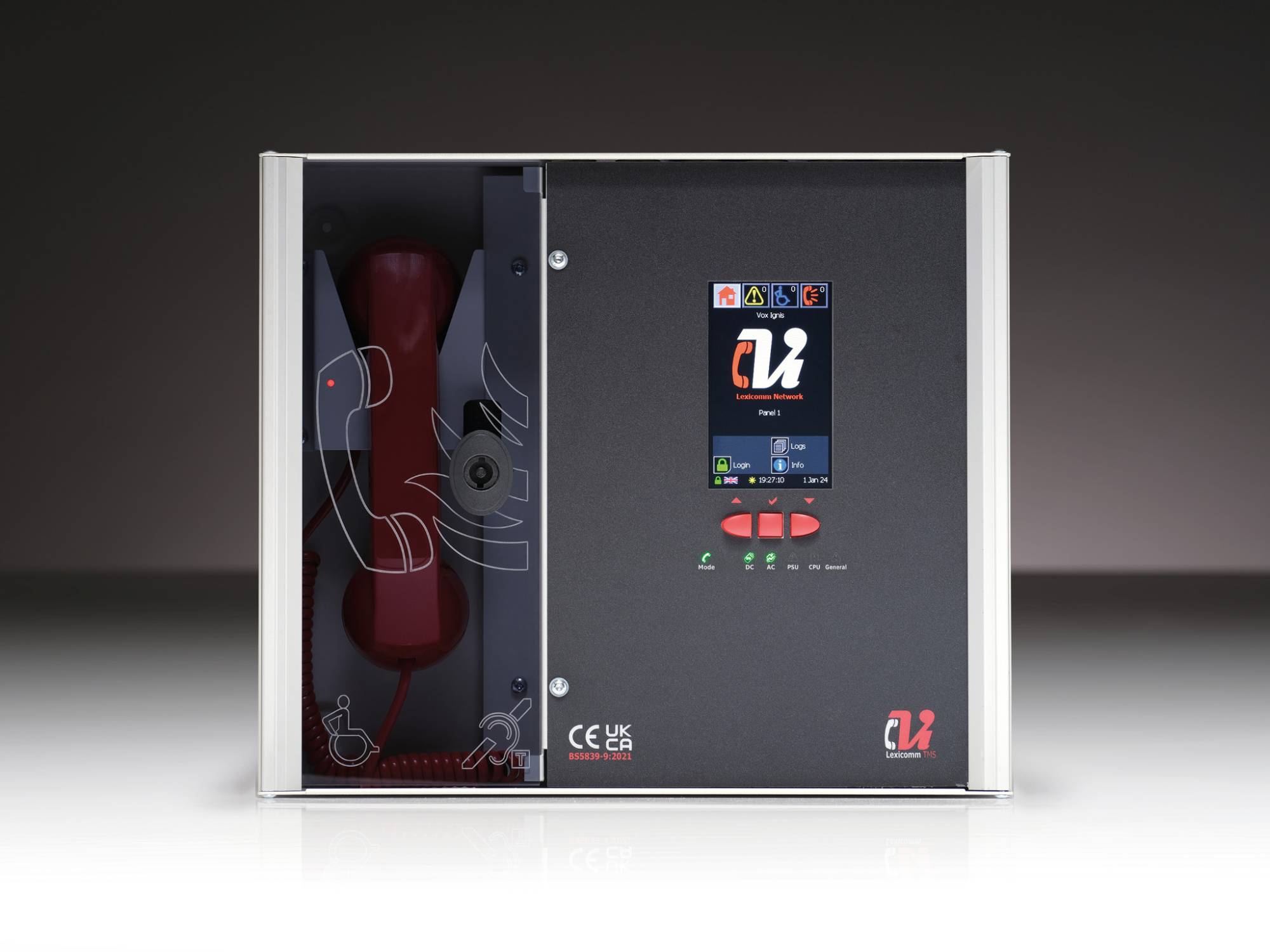 Lexicomm EVCS Touchscreen Master Station - Emergency voice communication system