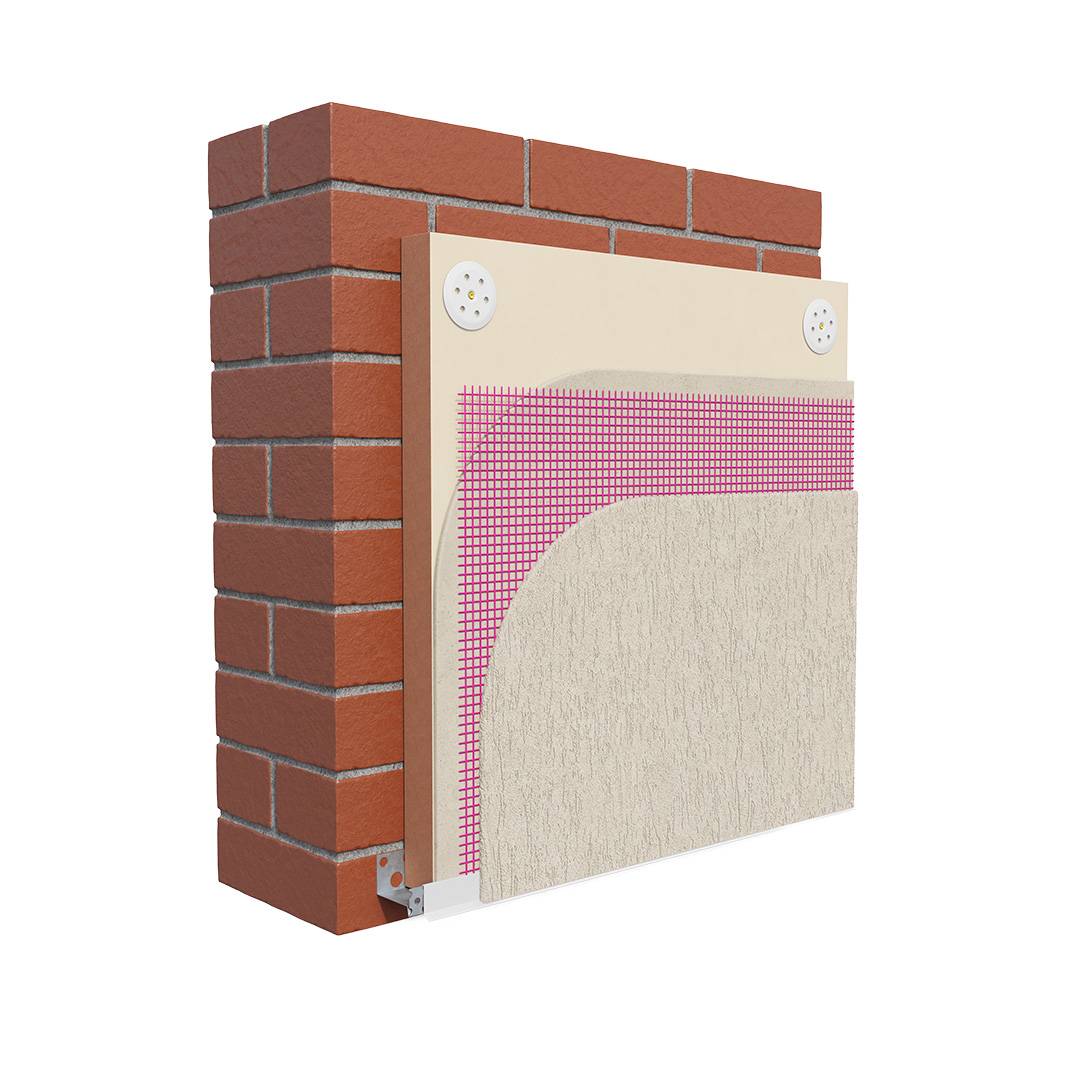 webertherm XP scraped system (PHS) External Wall Insulation