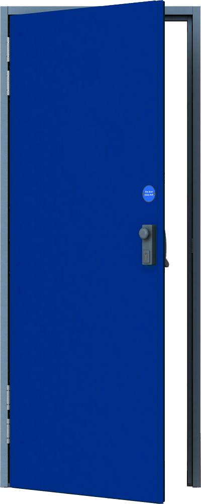 M2M4 single security rated external fire door  