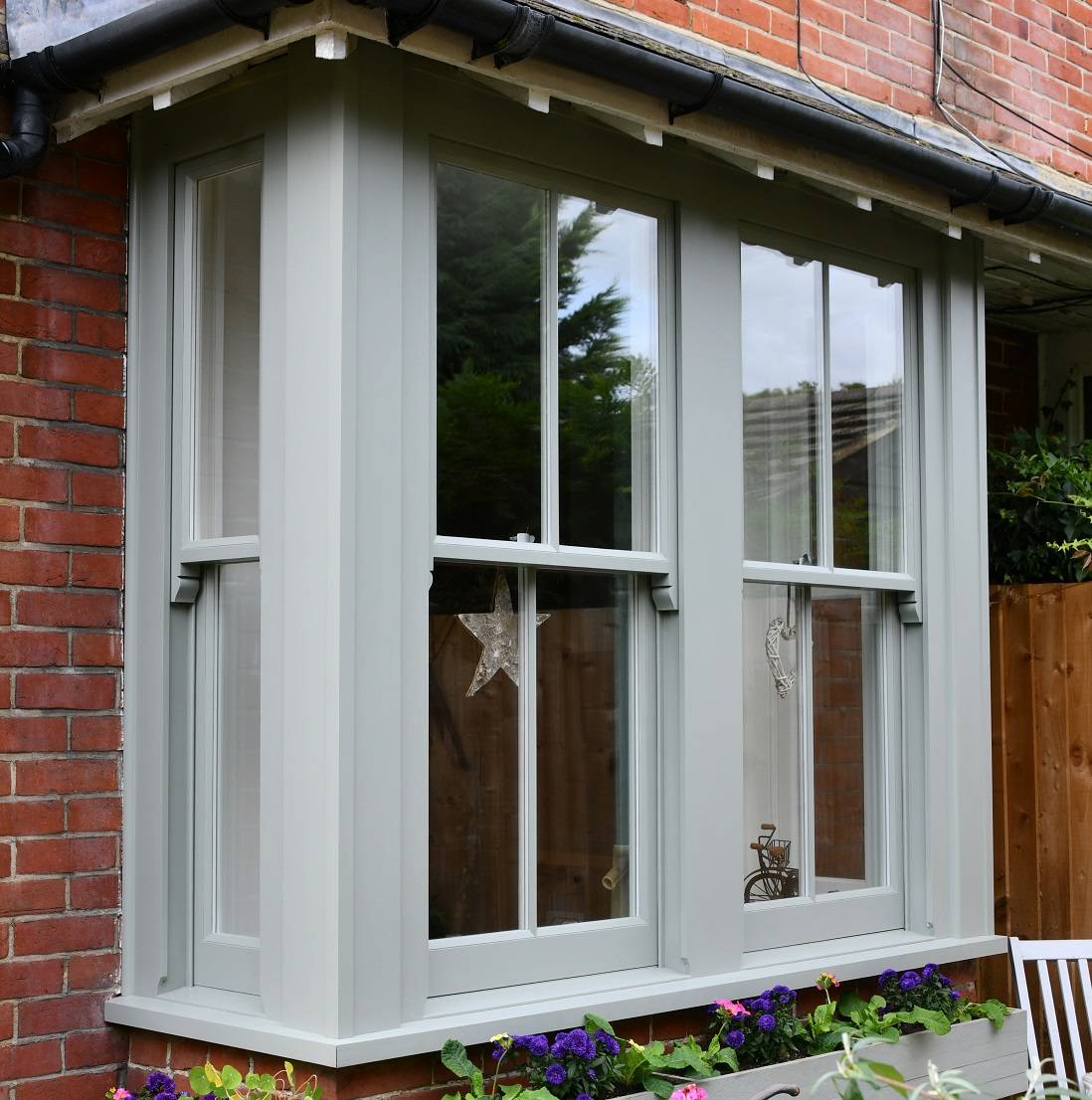 Traditional Timber Bay Sash Window - Bay sash window