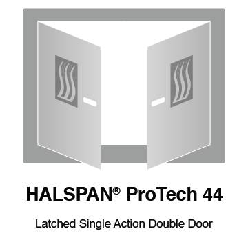 HALSPAN® ProTech 44m Interior Grade Door Blanks - Latched Single Acting Double Doors