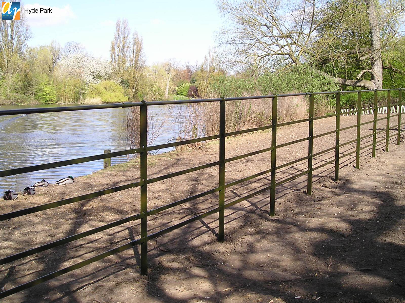 Traditional Estate Rail Metal Fence – Galvanised Mild Steel Post & Rail System