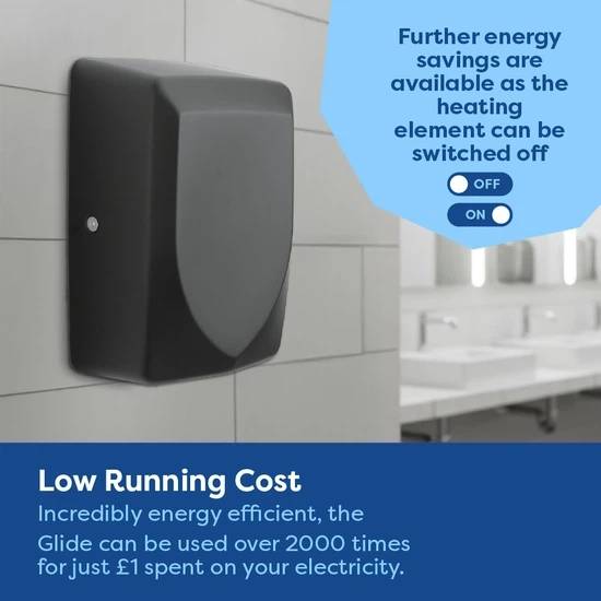 Glide Compact Hand Dryer - Compact Hand Dryer