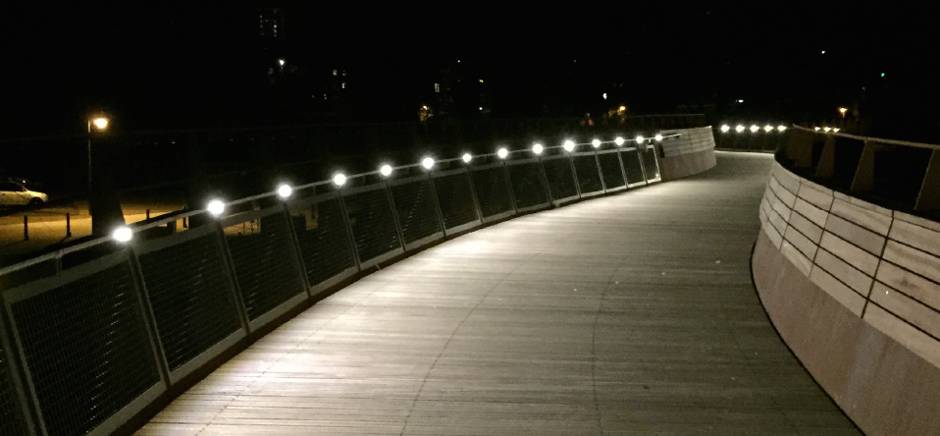 ASF LED Linear/Luminaire Illuminated Stainless Steel Handrail