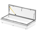 Flat Roof Access Hatch RHT - Special sizes, Single Lid