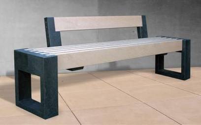 Canvas straight bench